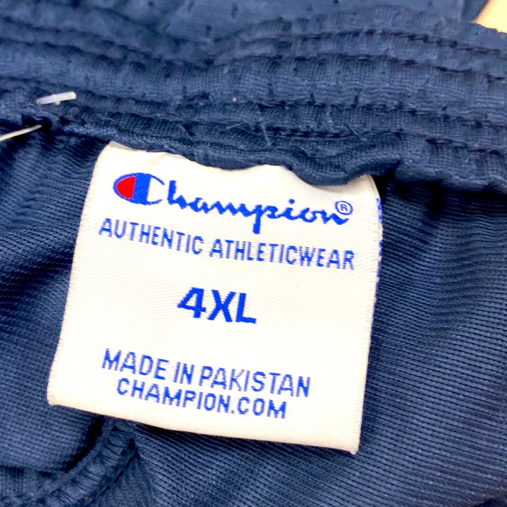 NWT Champion Big & Tall Athletic Mesh Jersey Navy Blue Lined Shorts 4XL NWT - Picture 8 of 10